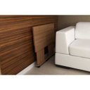 Ver imagem 3 de Mesa Escrivaninha Dobrável com Rodízio Cor Amêndoa Me4117 Tecno Mobili