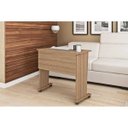 Ver imagem 2 de Mesa Escrivaninha Dobrável com Rodízio Cor Amêndoa Me4117 Tecno Mobili