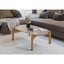 Ver imagem 1 de Mesa de Centro Lizz Tampo Oval Off White Marrom Casa D