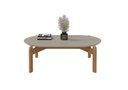 Ver imagem 2 de Mesa de Centro Lizz Tampo Oval Off White Marrom Casa D