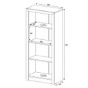 Ver imagem 2 de Estante Aberta Engrossurada 60cm 4 Prateleiras Me4137 Tecno Mobili - Branco