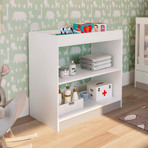 Trocador de Fraldas Branco Adorável Art In Móveis