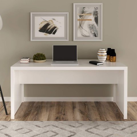 Mesa para Escritório 1,63m Me4109 Tecno Mobili - Branco