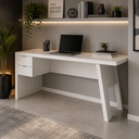 Ver imagem 1 de Escrivaninha para Home Office 163cm 2 Gavetas ME4122 Branco - Tecno Mobili