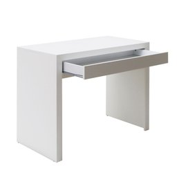 Escrivaninha Mesa para Notebook 90cm 1 Gaveta ME4107 Tecno Mobili - Branco - 9 Escrivaninha Mesa para Notebook 90cm 1 Gaveta ME4107 Tecno Mobili - Branco - 9
