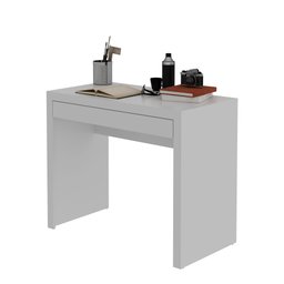 Escrivaninha Mesa para Notebook 90cm 1 Gaveta Me4107 Tecno Mobili - Branco - 3