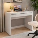 Ver imagem 1 de Escrivaninha Mesa para Notebook 90cm 1 Gaveta ME4107 Tecno Mobili - Branco