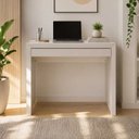 Ver imagem 4 de Escrivaninha Mesa para Notebook 90cm 1 Gaveta ME4107 Tecno Mobili - Branco