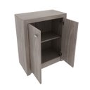 Ver imagem 3 de Armário Balcão para Escritório Baixo 60cm 2 Portas Me4103 Tecno Mobili - Carvalho