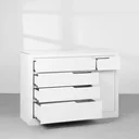 Ver imagem 4 de Cômoda Zoe 5 Gavetas com Porta - Branco Fosco