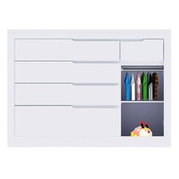 Cômoda Fraldário 5 Gavetas e 1 Porta Cléo - 2