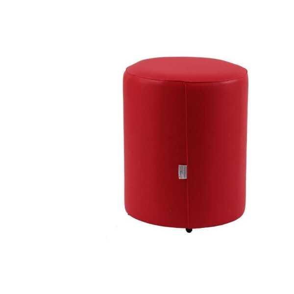 Puff Round Madeira Nobre Vermelho Stay Puff