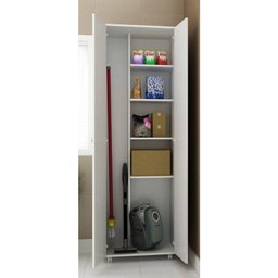 Armário Organizador Lavanderia 2 Portas Am3101 Tecno Mobili - Branco - 2