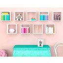 Ver imagem 3 de Kit 03 Nichos Organizador 33x30cm Branco - AJL Móveis