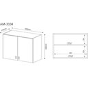 Ver imagem 3 de Armário Aéreo Alto 63cm 2 Portas Am3104 Tecno Mobili - Branco