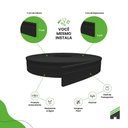 Ver imagem 2 de Rodapé de Eva Autocolante Rp16p 7cm Preto 2,5 Metros Rp16p 01