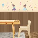 Ver imagem 4 de Papel de Parede Adesivo - Painel Ripado Adesivos Primeiro Quarto 1 Metro de Altura Marrom Escuro