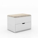 Ver imagem 4 de Puff com Gaveta Tecido 381 Pu2051 Tecno Mobili Branco