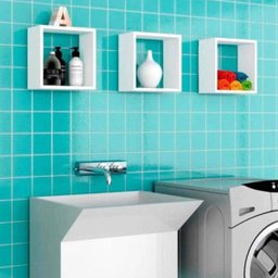 Kit 06 Nichos Organizador 33x30cm Branco - AJL Móveis - 2