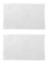 Ver imagem 1 de 2 Tapete Banheiro Bolinha 38x48 Antiderrapante Rozac Branco