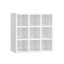 Ver imagem 1 de Nicho Porta Toalhas 09 Lugares 40x40cm Branco - Ajl Móveis