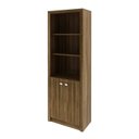 Ver imagem 1 de Armário para Escritório 60cm 2 Portas 3 Prateleiras Me4110 Tecno Mobili - Nogal