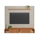 Ver imagem 4 de Rack Tv 70 Pol. Suspenso 183cm Home 2 Portas Amarante Canela