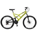 Ver imagem 1 de Bicicleta Colli Fulls Gps Aro 26 21 Marchas Freio a Disco Suspensão Dupla 220 Amarelo Neon