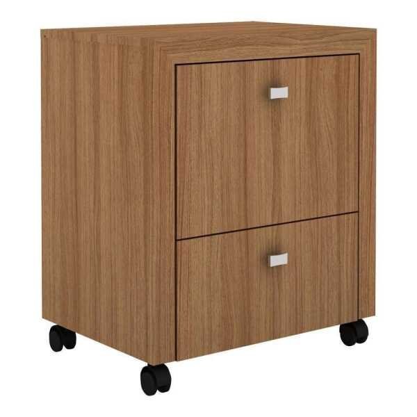 Gaveteiro Arquivo com Rodízios 2 Gavetas Me4112 Amendoa - Tecno Mobili é boa?