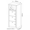 Ver imagem 3 de Arquivo para Pastas Suspensas 3 Gavetas Me4118 Tecno Mobili - Branco