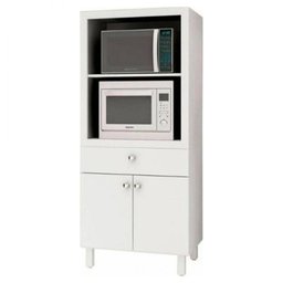 Balcão para Forno e Microondas com 2 Portas e Gaveta Bl3305 Tecno Mobili - Branco - 2