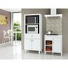 Balcão para Forno e Microondas com 2 Portas e Gaveta Bl3305 Tecno Mobili - Branco - 3