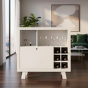 Ver imagem 1 de Buffet Aparador Barzinho com Adega para 6 Garrafas Branco AD5002 - Tecno Mobili