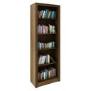 Ver imagem 3 de Estante para Livros ou Escritório 60cm 4 Prateleiras Nogal Me4104 Tecno Mobili