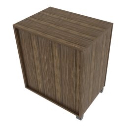 Gaveteiro Arquivo para Pasta Suspensa com Rodízios 2 Gavetas Me4112 Tecno Mobili - Nogal - 7