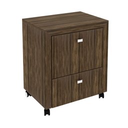 Gaveteiro Arquivo para Pasta Suspensa com Rodízios 2 Gavetas Me4112 Tecno Mobili - Nogal - 8