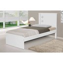 Ver imagem 2 de Cama Barcelona para Quarto Solteiro Flex Color Branco/Preto