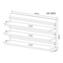 Ver imagem 2 de Sapateira Suspensa SA3401 Branco Tecno Mobili