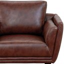 Ver imagem 3 de Kit 2 Poltronas Decorativas Luna Pés Madeira Sintético Marrom - Arteclasse