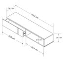Ver imagem 3 de o Rack Suspenso Decor 1.16 Giga para TV até 50 Polegadas em Couro