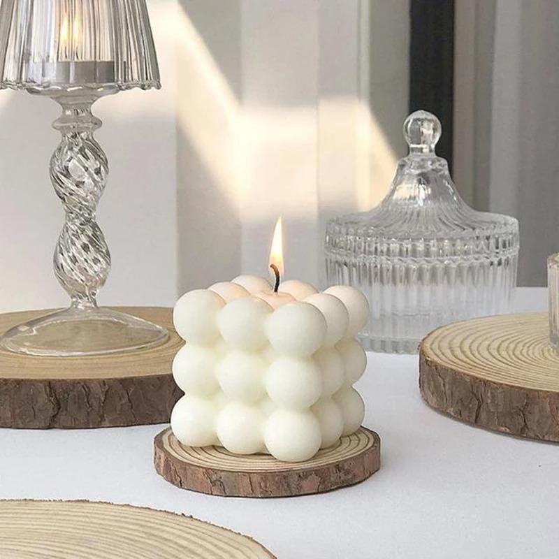 Bubble Candle - Vela Cubo - Decorativas E Aromática - 2