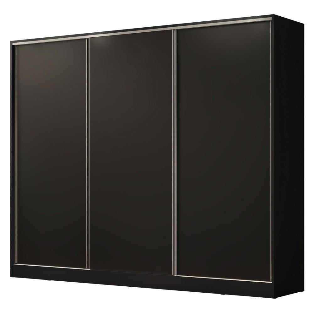 Guarda Roupa Casal 100% Mdf Madesa Royale 3 Portas de Correr - 4