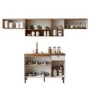 Ver imagem 4 de Armário de Cozinha Modulada 2,6m 5 Peças Essencia Frise Genialflex