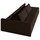 Ver imagem 6 de Sofá Ilha Modulado Milos 252cm Puff Lateral Veludo Marrom G33 - Gran Belo