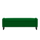 Ver imagem 3 de Recamier Bau Paris Base de Metal 1,20m Suede Verde - Inova Decorações