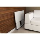 Ver imagem 3 de Mesa Escrivaninha Dobrável com Rodízio Cor Branca Me4117 Tecno Mobili