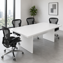 Ver imagem 5 de Mesa de Reunião para Escritório 6 Lugares 200x100cm ME4119 Branco - Tecno Mobili