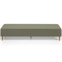 Ver imagem 7 de Puff Decorativo Bali W01 Pés Palito 210x60cm Bouclê Oliva - Lyam Decor