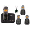 Aparelho Telefone Fixo sem Fio Id 2 Linhas Bina com 3 Ramal - 1