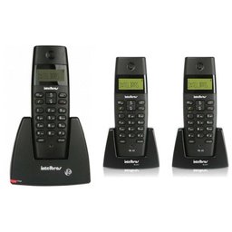 Kit Telefone sem Fio TS 40 Id + 2 Ramal TS 40 R Intelbras - 1 Kit Telefone sem Fio TS 40 Id + 2 Ramal TS 40 R Intelbras - 1